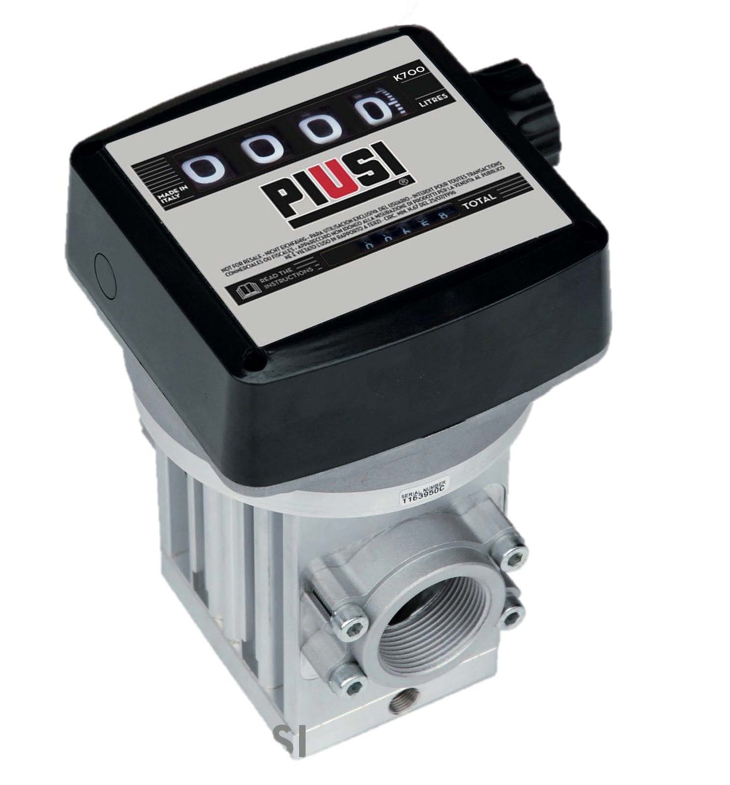 MEDIDOR DE FLUJO PIUSI PARA COMBUSTIBLE DIESEL 1-1/2 ” 4 DIGITOS