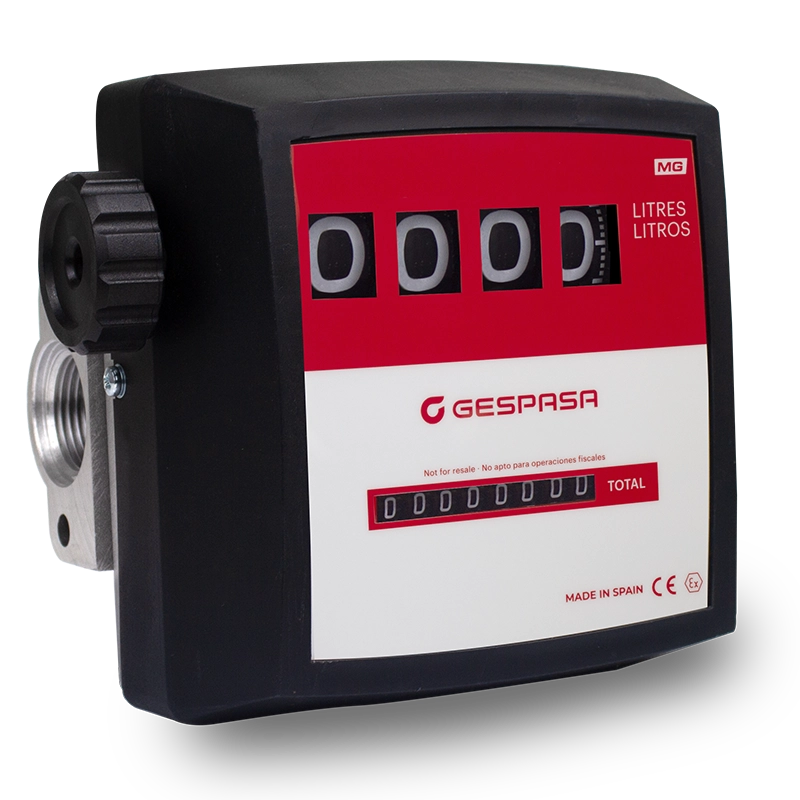 MEDIDOR DE FLUJO GESPASA PARA GASOLINA Y DIÉSEL 1 ” 4 DIGITOS