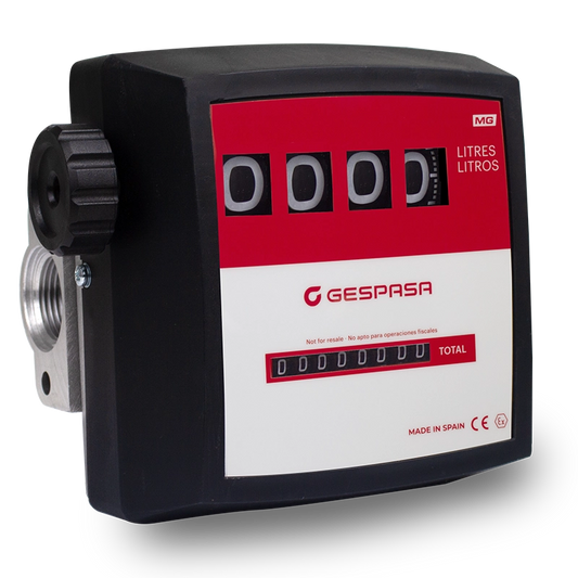 MEDIDOR DE FLUJO GESPASA PARA GASOLINA Y DIÉSEL 1 ” 4 DIGITOS