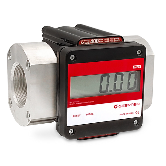 MEDIDOR DE FLUJO GESPASA PARA DIESEL Y LUBRICANTE  2 ” DIGITAL HASTA 400 LPM